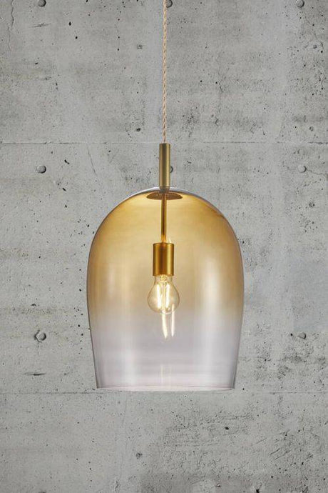 Nordlux Uma 30 Pendant Ceiling Light Amber - Comet Lighting