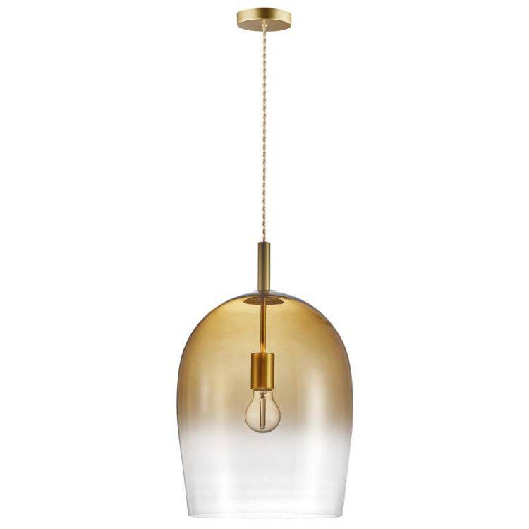 Nordlux Uma 30 Pendant Ceiling Light Amber - Comet Lighting