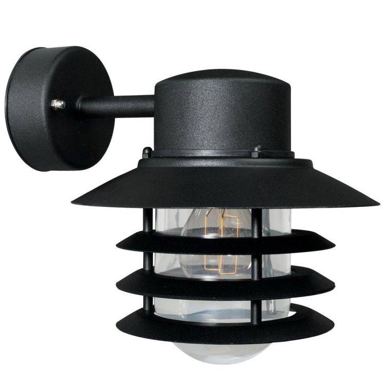 Nordlux Vejers Outdoor Wall Light Down Black - Comet Lighting