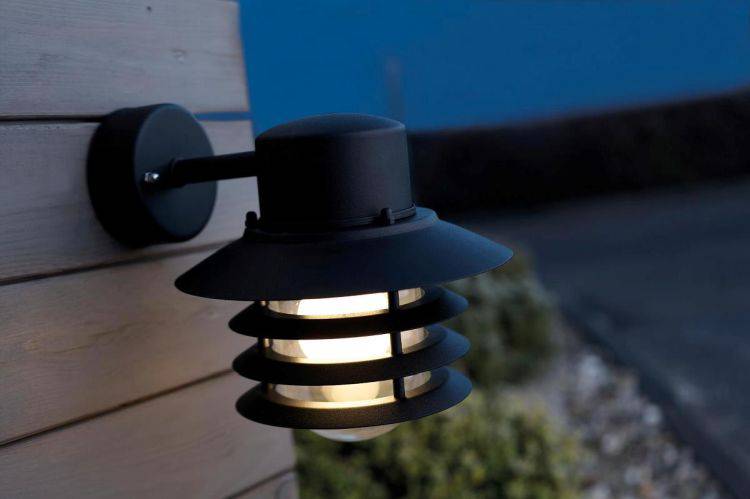 Nordlux Vejers Outdoor Wall Light Down Black - Comet Lighting