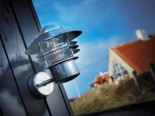 Nordlux Vejers Outdoor Wall Light Up Galvanized - Comet Lighting