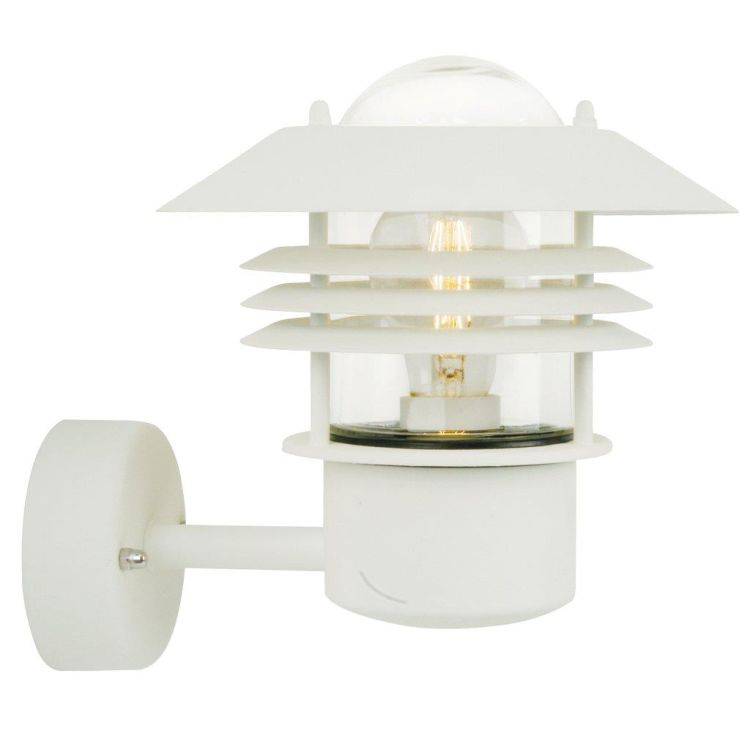 Nordlux Vejers Outdoor Wall Light Up White - Comet Lighting