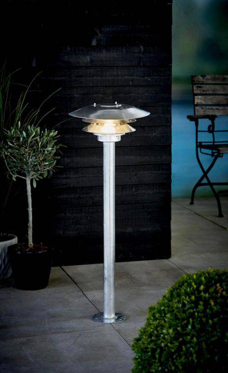 Nordlux VenÃƒÂ¸ Outdoor Pillar Galvanized - Comet Lighting