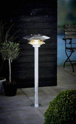 Nordlux VenÃƒÂ¸ Outdoor Pillar Galvanized - Comet Lighting