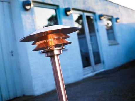 Nordlux VenÃ¸ Outdoor Pillar Copper - Comet Lighting