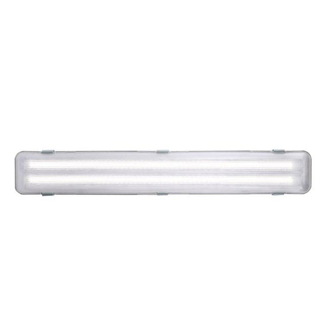 Nordlux Works Ip65 2x10W LED Batten Light Fitting Grey - Comet Lighting