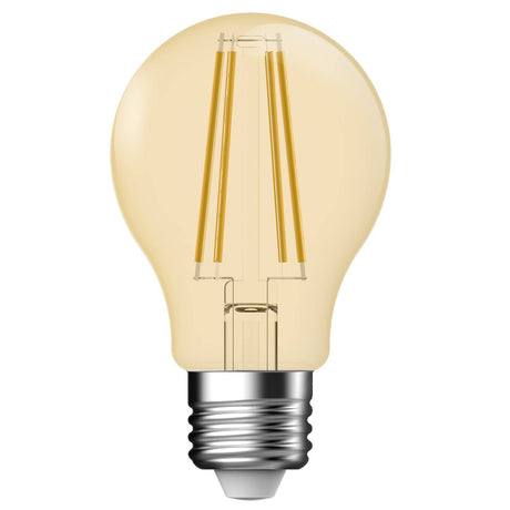 Deco E27 | A60 | Dim | 2500 Kelvin | 400 Lumen | Light Bulb | Gold colour - Comet Lighting