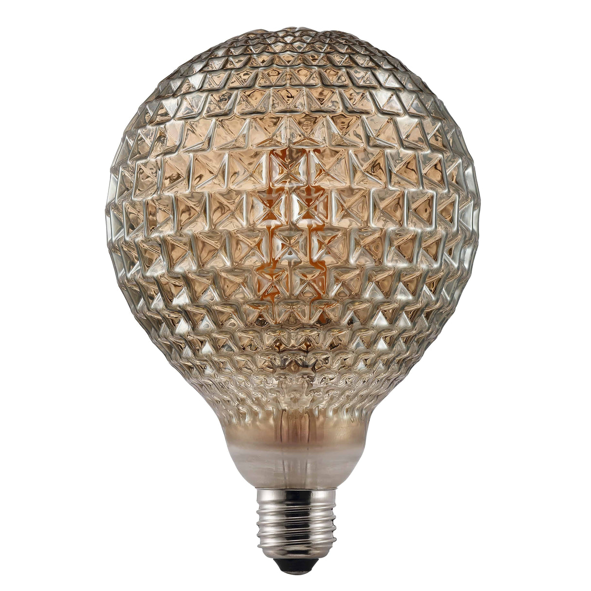 Deco E27 | G125 Avra | 2200 Kelvin | 200 Lumen | Light Bulb | Smoked - Comet Lighting