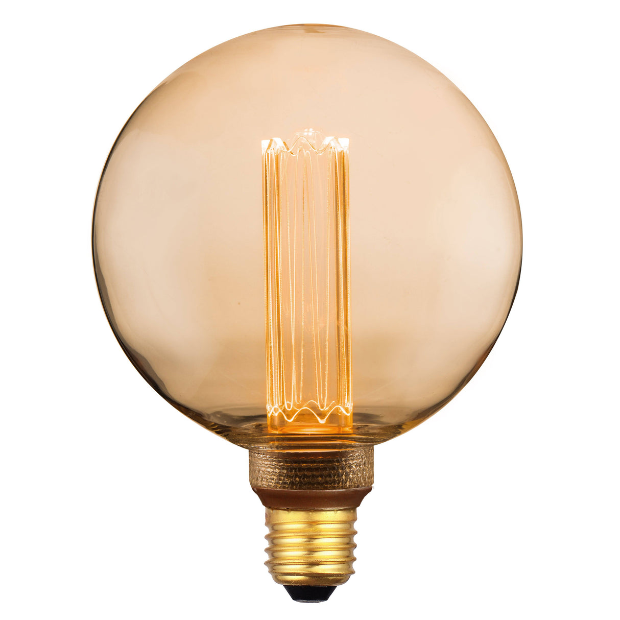 Deco E27 | G125 Retro | Dim | 1800 Kelvin | 120 Lumen | Light Bulb | Gold colour - Comet Lighting