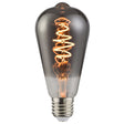 Deco E27 | ST64 Spiral | Dim | 1800 Kelvin | 140 Lumen | Light Bulb | Smoked - Comet Lighting