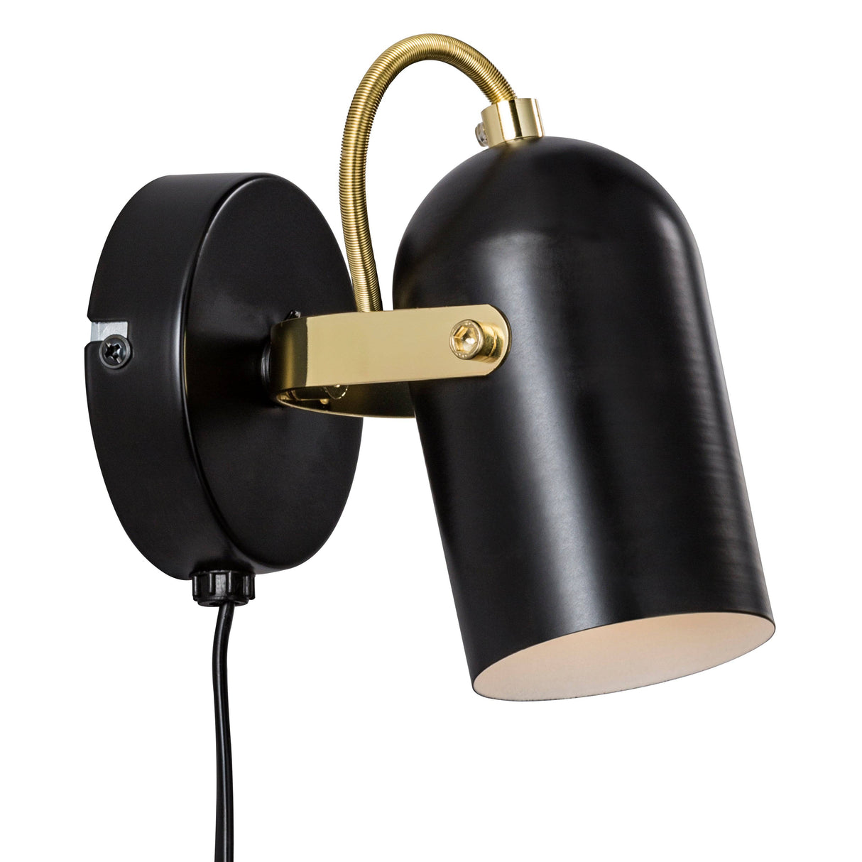 Lotus | Wall light | Black/Brass - Comet Lighting