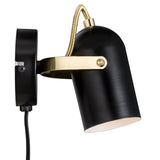 Lotus | Wall light | Black/Brass - Comet Lighting