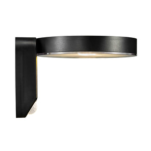 Rica Round Solar | Wall light | Black - Comet Lighting
