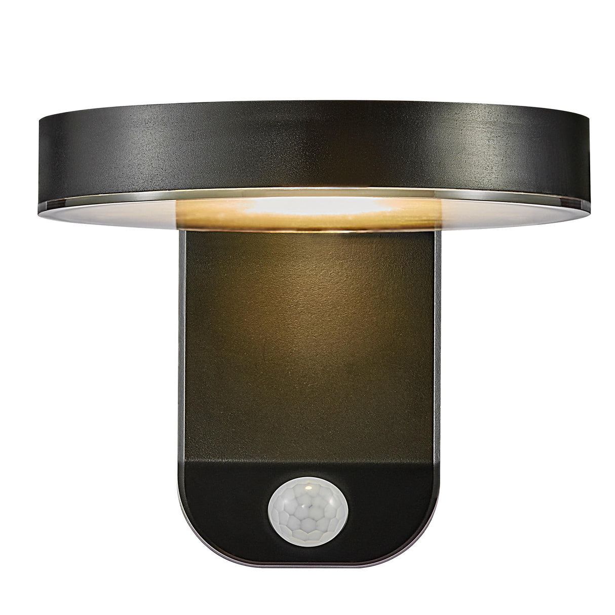 Rica Round Solar | Wall light | Black - Comet Lighting
