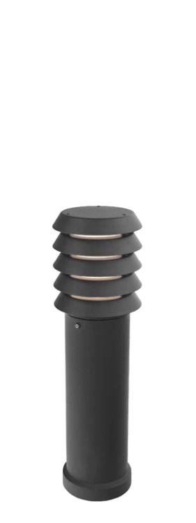 Alta Outdoor Medium Bollard Black - Comet Lighting