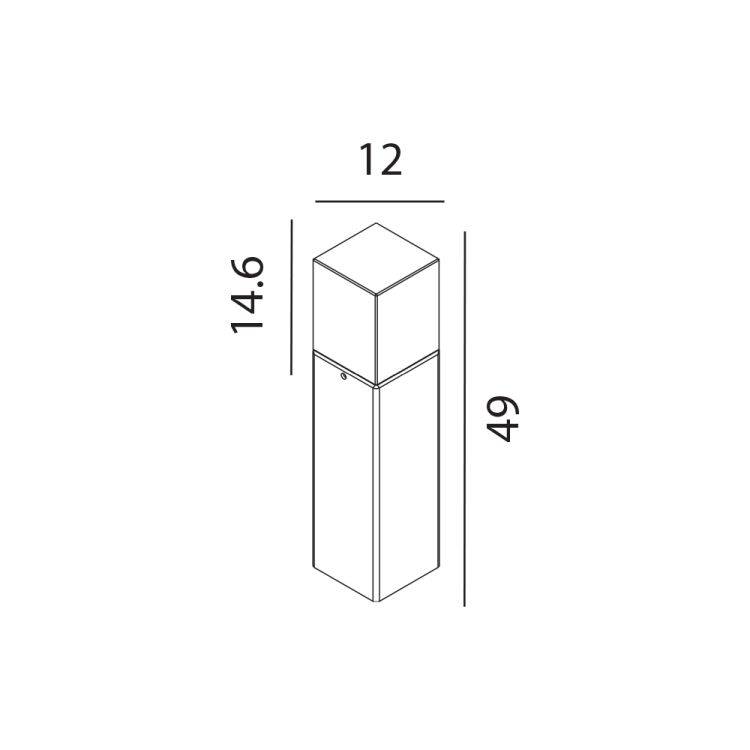 Arendal 1 Light Medium Bollard - Comet Lighting