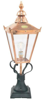 Chelsea Grande Outdoor Pedestal Copper - Comet Lighting