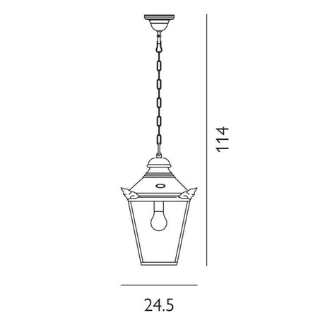 Chelsea Outdoor Chain Copper - Comet Lighting