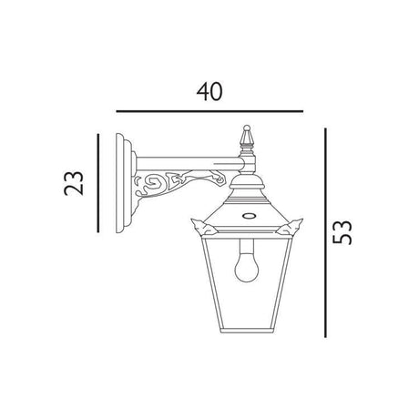 Chelsea Outdoor Down Copper - Comet Lighting