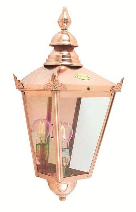 Chelsea Outdoor Half Lantern Copper - Comet Lighting