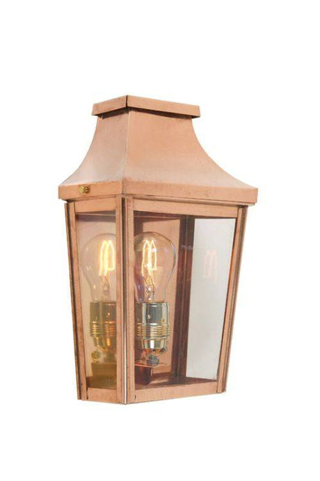 Chelsea Outdoor Half Lantern Small Copper - Comet Lighting