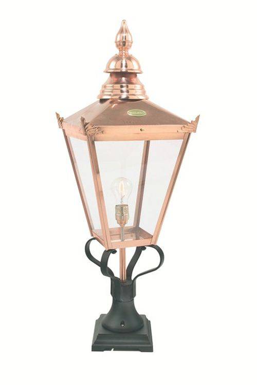 Chelsea Outdoor Pedestal Copper - Comet Lighting