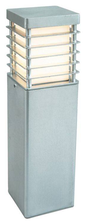 Halmstad Outdoor Medium Bollard Galvanised - Comet Lighting