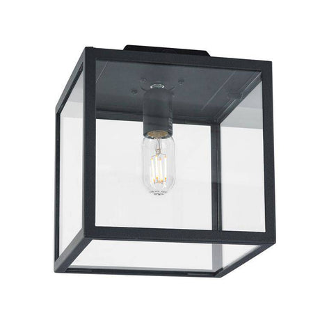 Lofoten 1 Light Flush Ceiling Light â€“ Cube - Comet Lighting