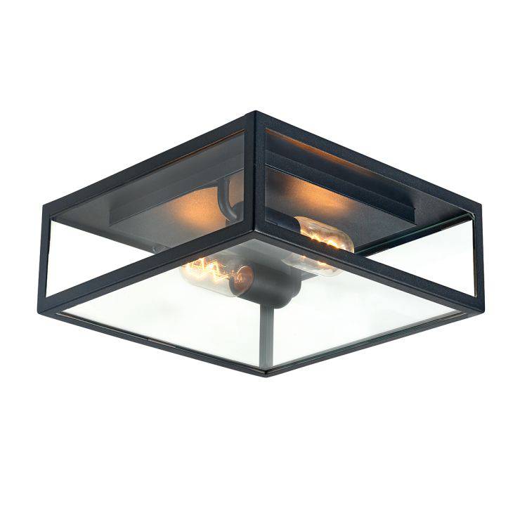 Lofoten 2-Light Flush Ceiling Light â€“ Flat - Comet Lighting