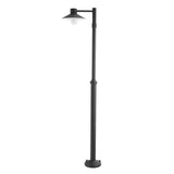 Lund 1 Light Lamp Post â€“ Black - Comet Lighting