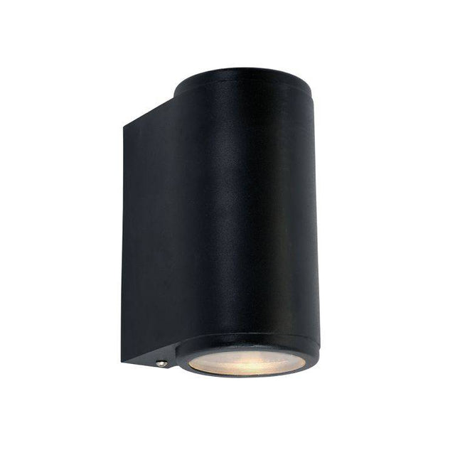 Mandal 2 Light Up/Down Wall Light Black - Comet Lighting