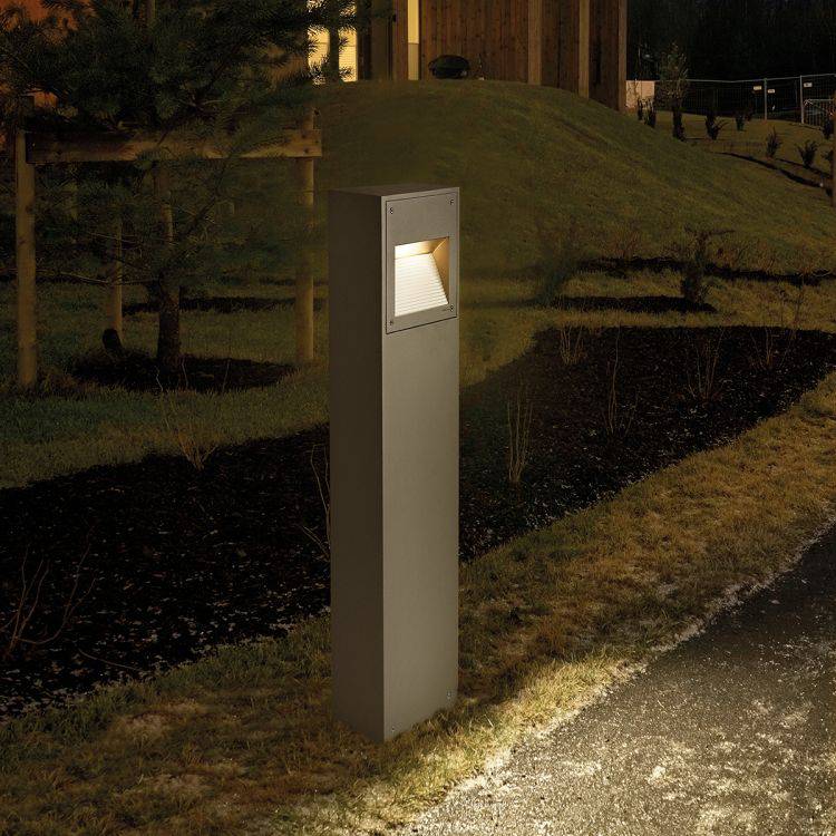 Namsos LED Tall Bollard Aluminium - Comet Lighting