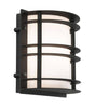 Stockholm Outdoor Flush Wall Light Black Opal - Comet Lighting