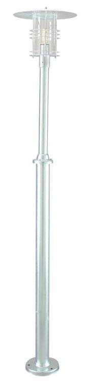 Stockholm Outdoor Single Post Grande Galvanised - Comet Lighting