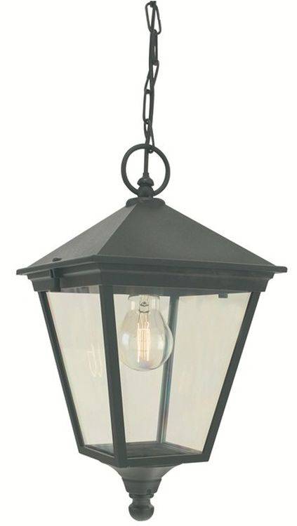 Turin Outdoor Chain Black - Comet Lighting