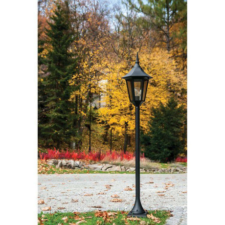 Valencia Outdoor Pillar Black - Comet Lighting