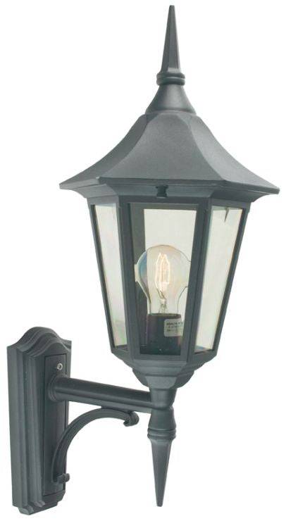 Valencia Outdoor Up Lantern Black - Comet Lighting