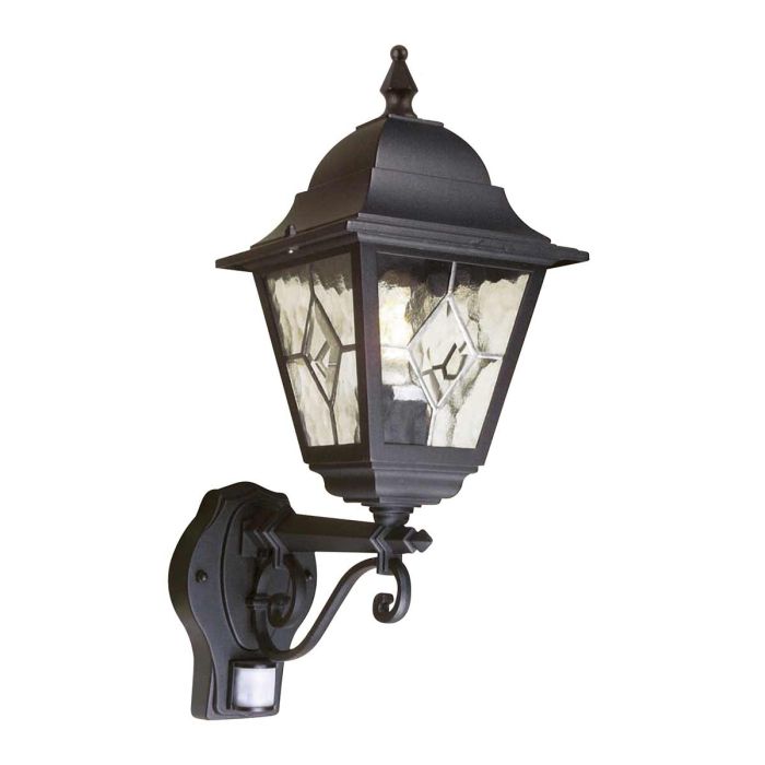Norfolk 1 Light Up Wall Lantern With PIR - Comet Lighting