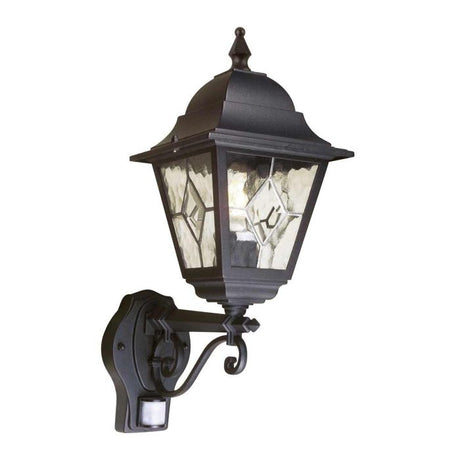 Norfolk 1 Light Up Wall Lantern With PIR - Comet Lighting