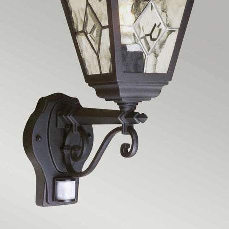 Norfolk 1 Light Up Wall Lantern With PIR - Comet Lighting
