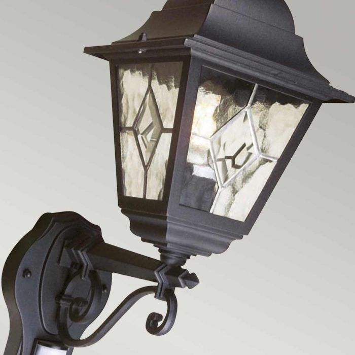 Norfolk 1 Light Up Wall Lantern With PIR - Comet Lighting