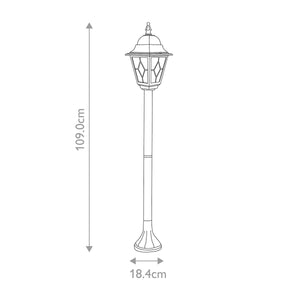 Norfolk 1 Light Pillar Lantern - Comet Lighting
