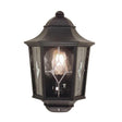 Norfolk Outdoor Half Lantern Black - Comet Lighting