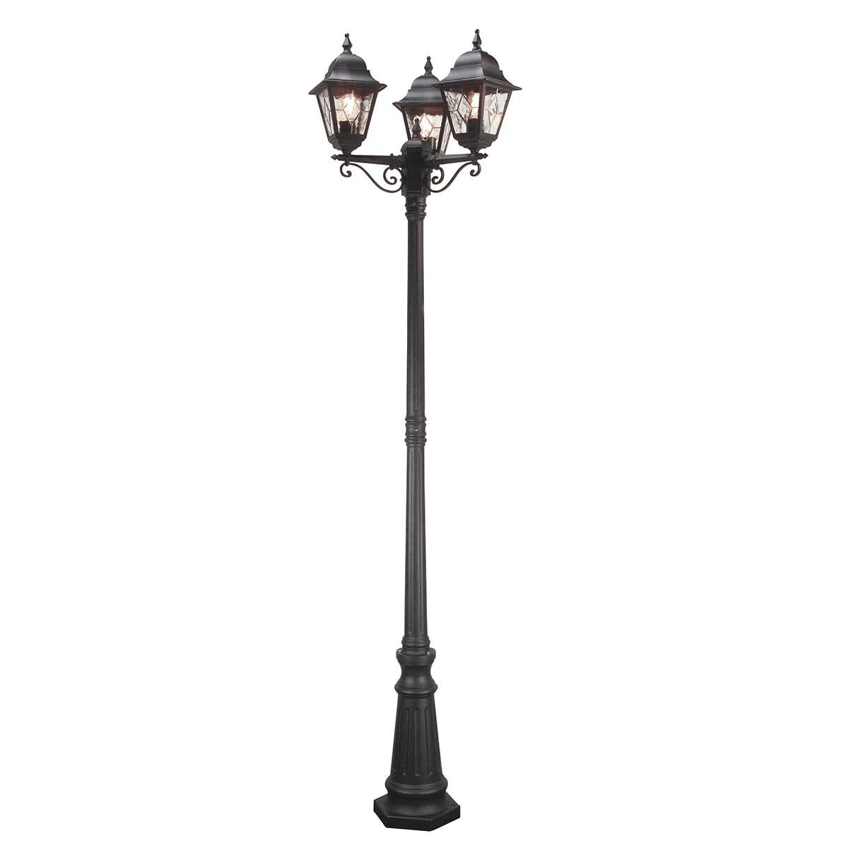 Norfolk Outdoor 3lt Lamp Post Black