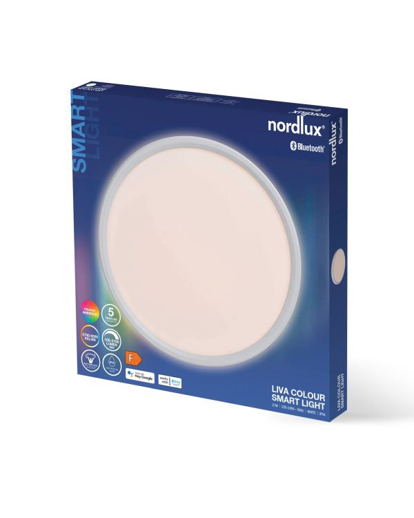 Nordlux Liva Smart Colour Ceiling light White