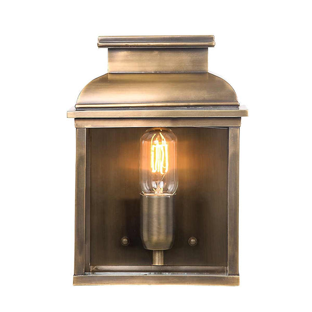 Old Bailey Outdoor Wall Lantern Brass - Comet Lighting