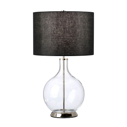 Orb 1 Light Table Lamp (Complete with Black Shade) Polished Nickel