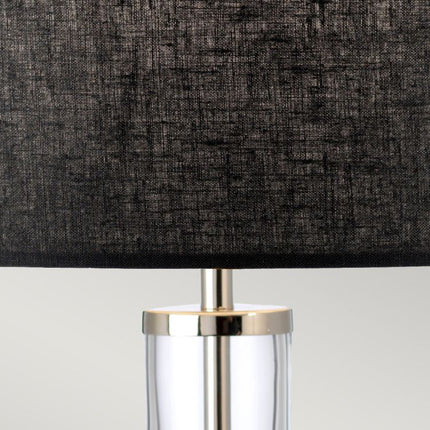 Orb 1 Light Table Lamp (Complete with Black Shade) Polished Nickel