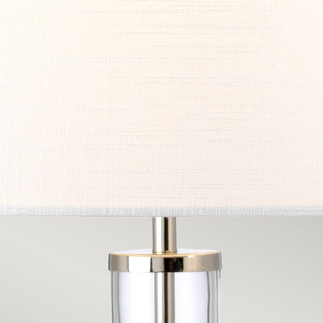 Orb 1 Light Table Lamp (Complete with White Shade) Polished Nickel
