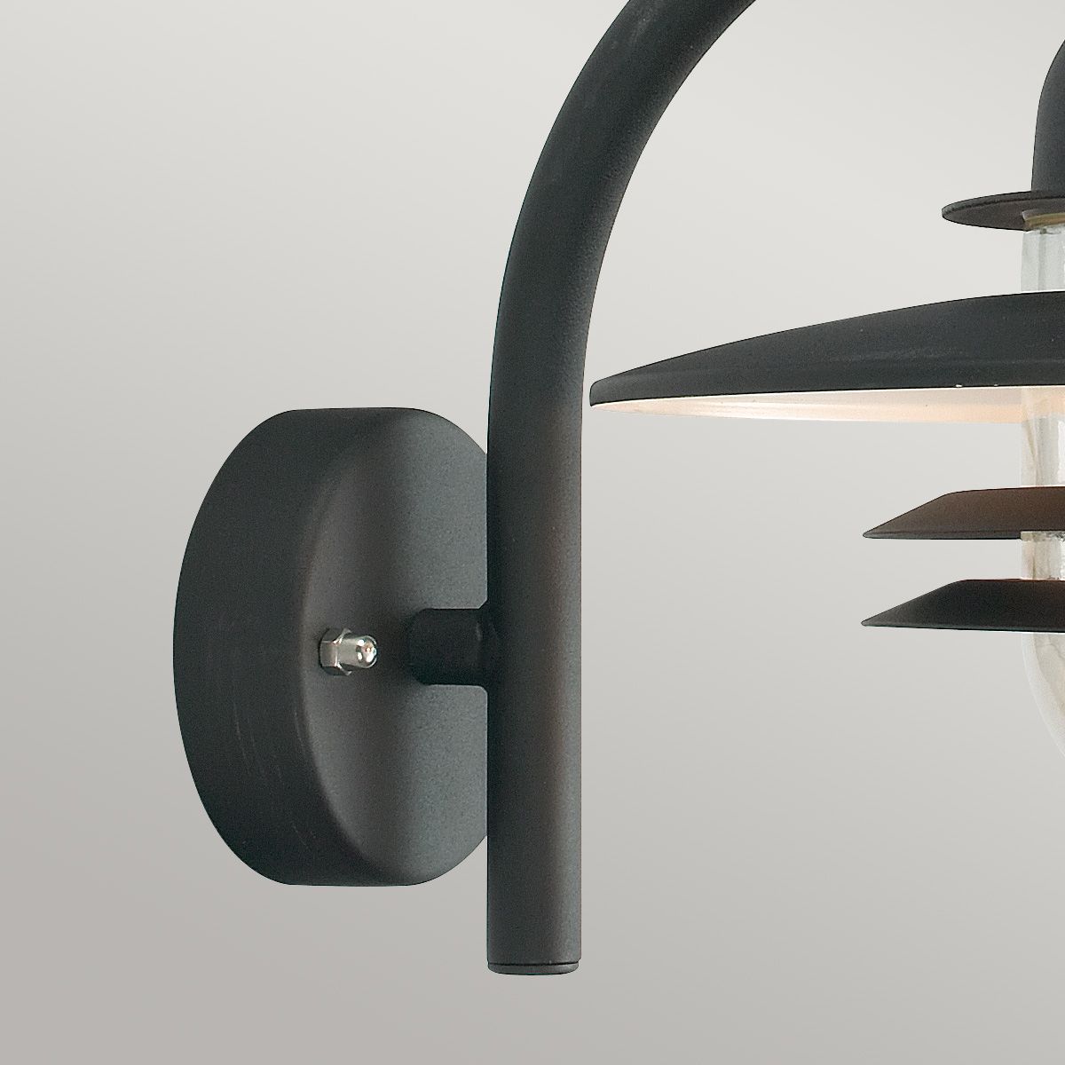 Oslo 1 Light Wall Lantern - Black - Comet Lighting